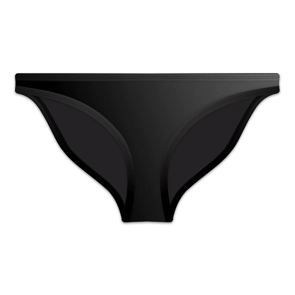 Hoaka Swimwear black velvet bikini bottom